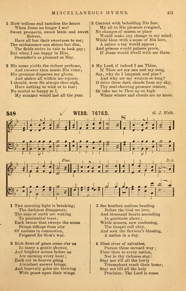 Hymnal Companion to the Prayer Book: suited to the special seasons of the Christian year, and other occasions of public worship, as well as for use in the Sunday-school...With accompanying tunes page 454