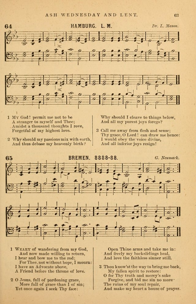 Hymnal Companion to the Prayer Book: suited to the special seasons of the Christian year, and other occasions of public worship, as well as for use in the Sunday-school...With accompanying tunes page 64