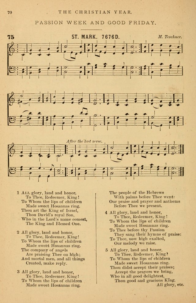 Hymnal Companion to the Prayer Book: suited to the special seasons of the Christian year, and other occasions of public worship, as well as for use in the Sunday-school...With accompanying tunes page 71