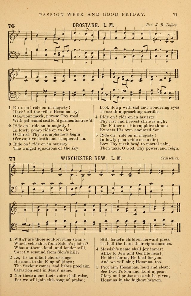 Hymnal Companion to the Prayer Book: suited to the special seasons of the Christian year, and other occasions of public worship, as well as for use in the Sunday-school...With accompanying tunes page 72