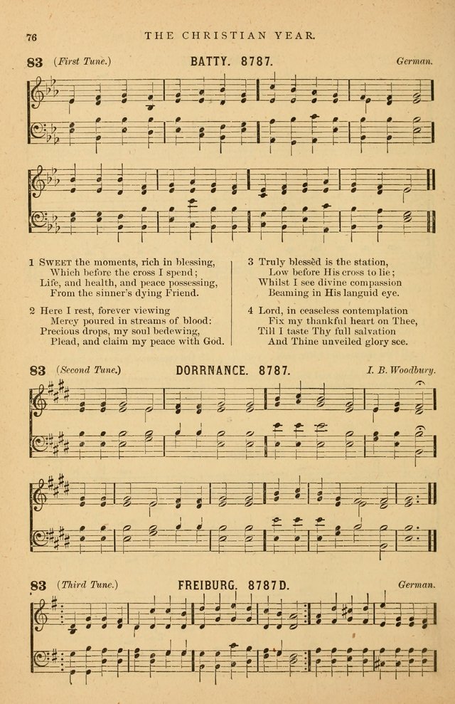 Hymnal Companion to the Prayer Book: suited to the special seasons of the Christian year, and other occasions of public worship, as well as for use in the Sunday-school...With accompanying tunes page 77