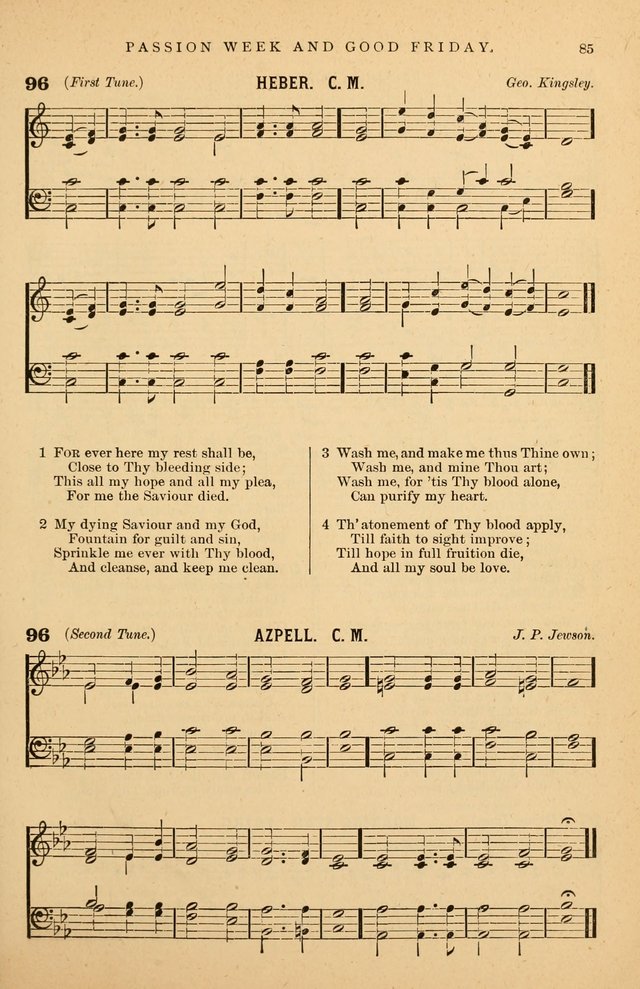 Hymnal Companion to the Prayer Book: suited to the special seasons of the Christian year, and other occasions of public worship, as well as for use in the Sunday-school...With accompanying tunes page 86