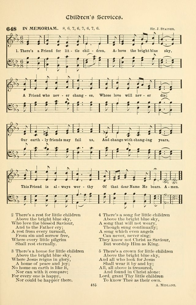 Hymnal Companion to the Prayer Book: with accompanying tunes page 495