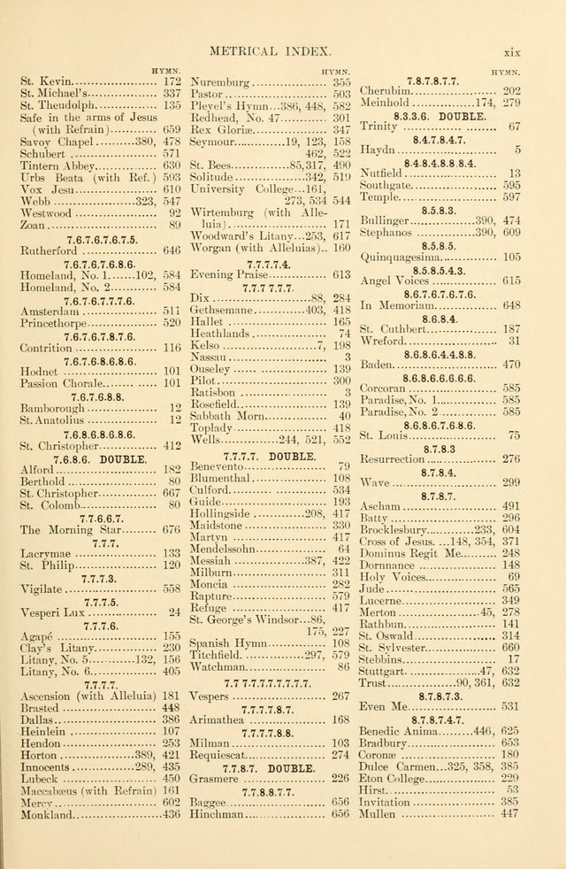 Hymnal Companion to the Prayer Book: with accompanying tunes page xxiii