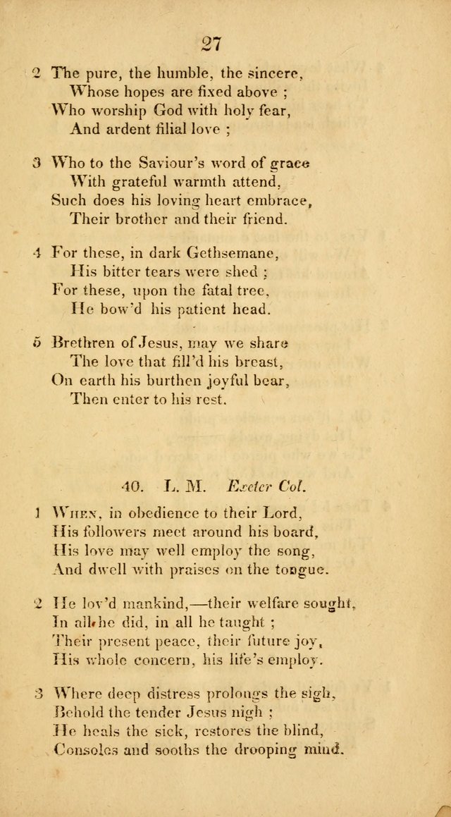 Hymns adapted to Communion Service page 27