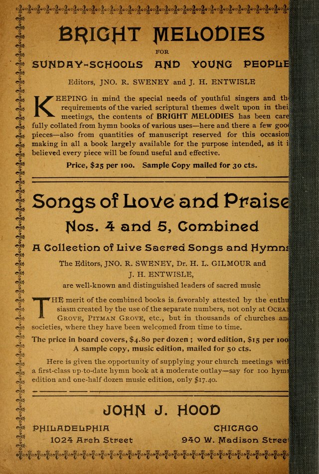 Heart Cheering Songs: for use in evangelistic and young peoples