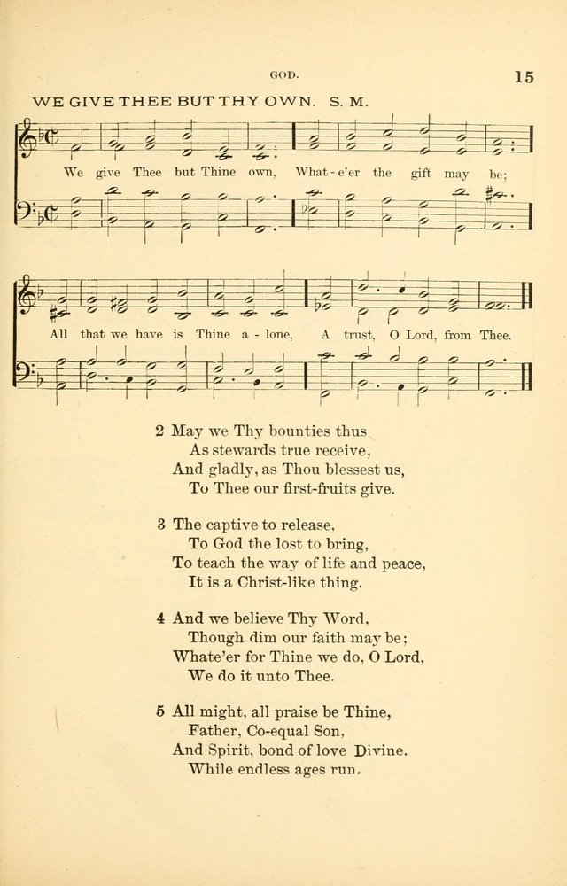 Hymnal for Christian Science Church and Sunday School Services page 15