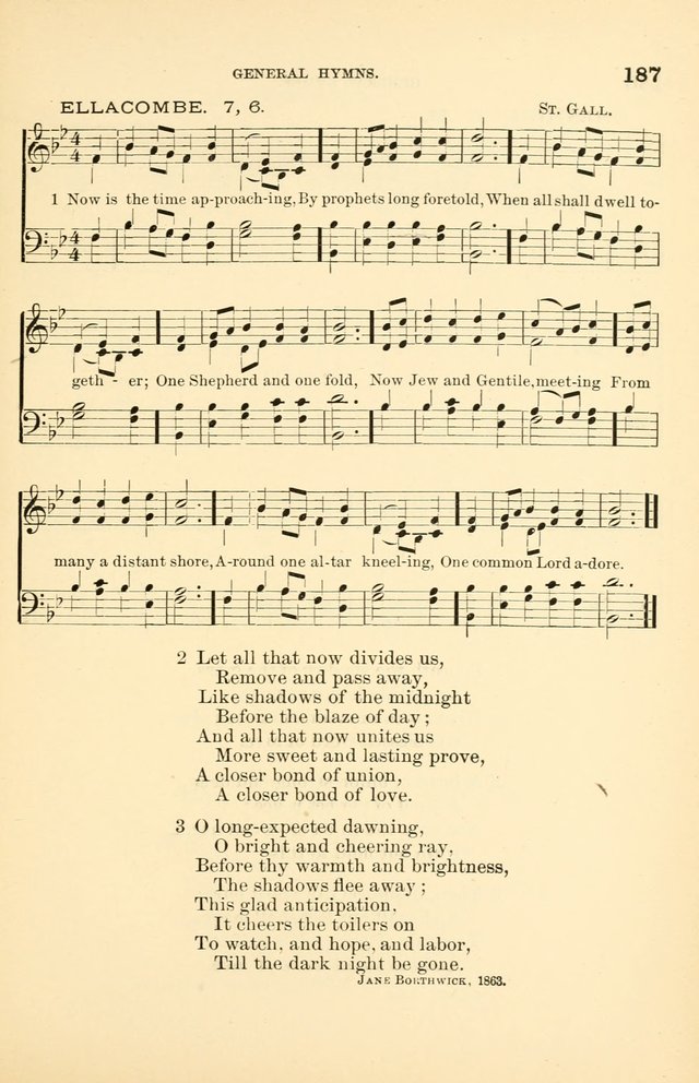 Hymnal for Christian Science Church and Sunday School Services page 187