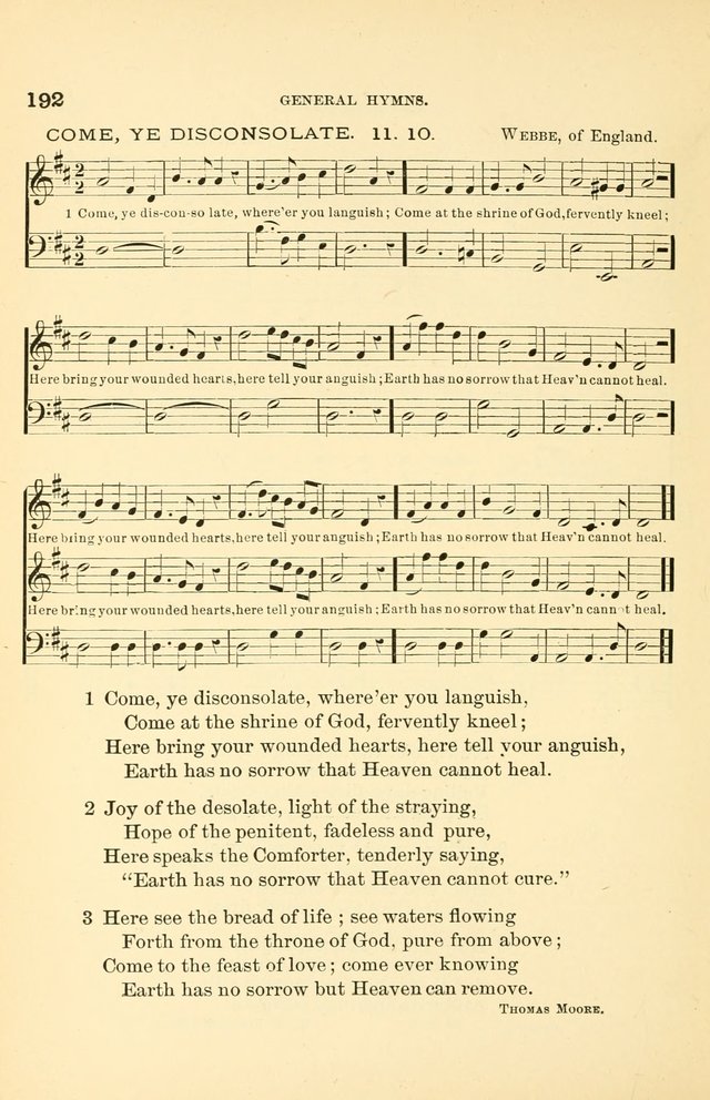 Hymnal for Christian Science Church and Sunday School Services page 192