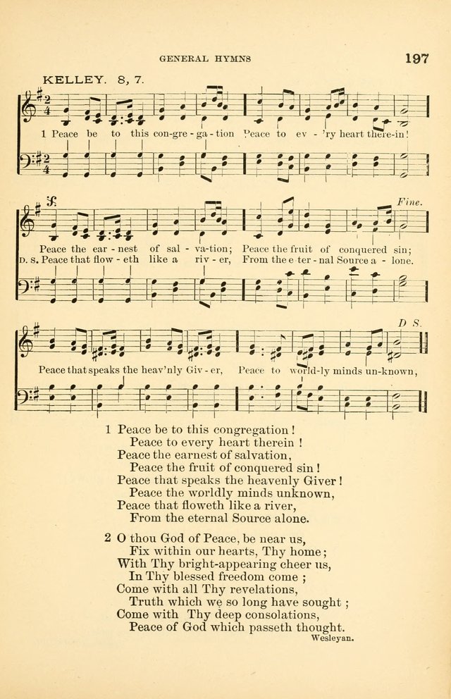 Hymnal for Christian Science Church and Sunday School Services page 197