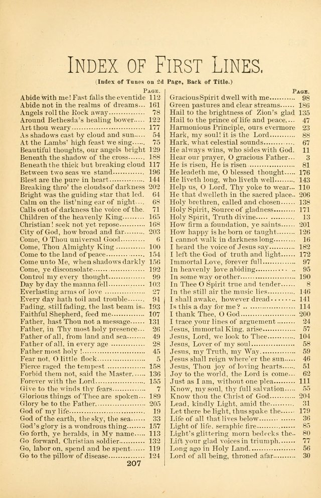 Hymnal for Christian Science Church and Sunday School Services page 207