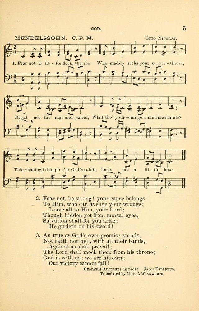 Hymnal for Christian Science Church and Sunday School Services page 5