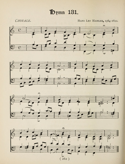 Hymns and Chorales: for schools and colleges page 262