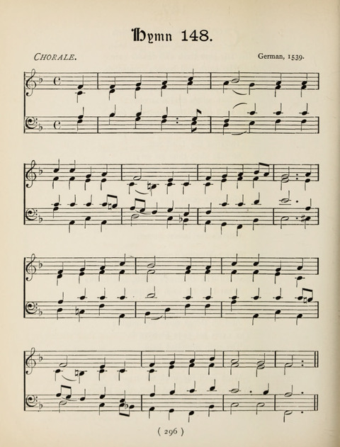 Hymns and Chorales: for schools and colleges page 296