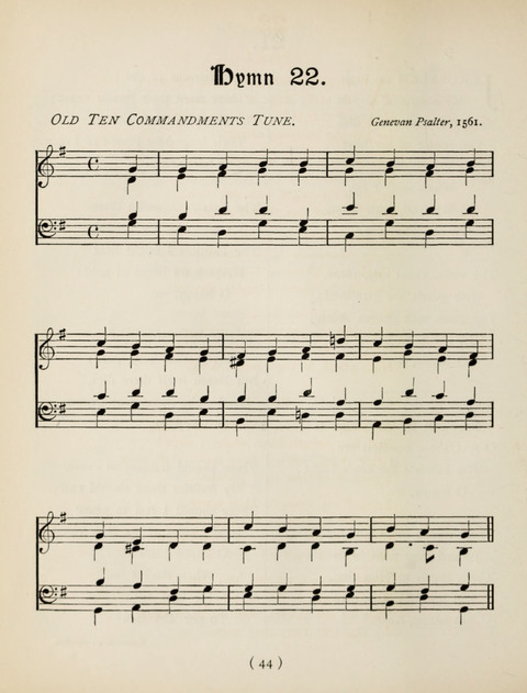 Hymns and Chorales: for schools and colleges page 44