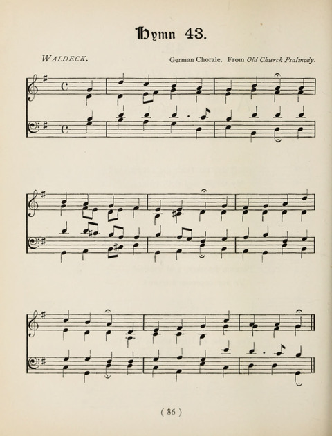 Hymns and Chorales: for schools and colleges page 86