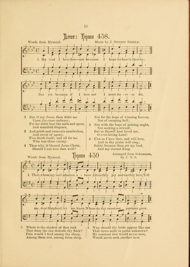 Hymns and Carols Set to Music page 15