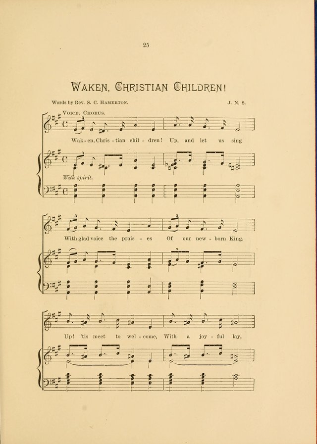 Hymns and Carols Set to Music page 25