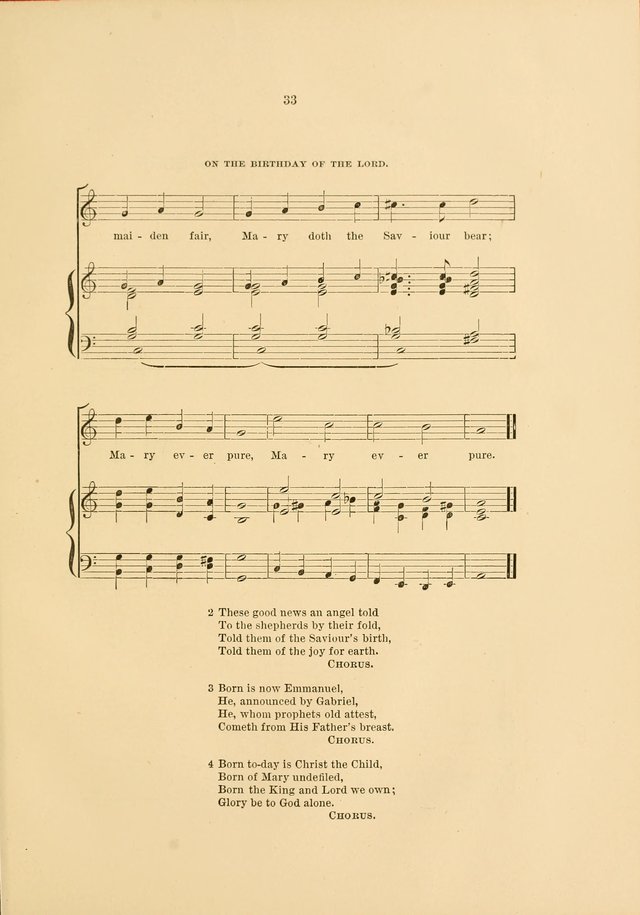 Hymns and Carols Set to Music page 33