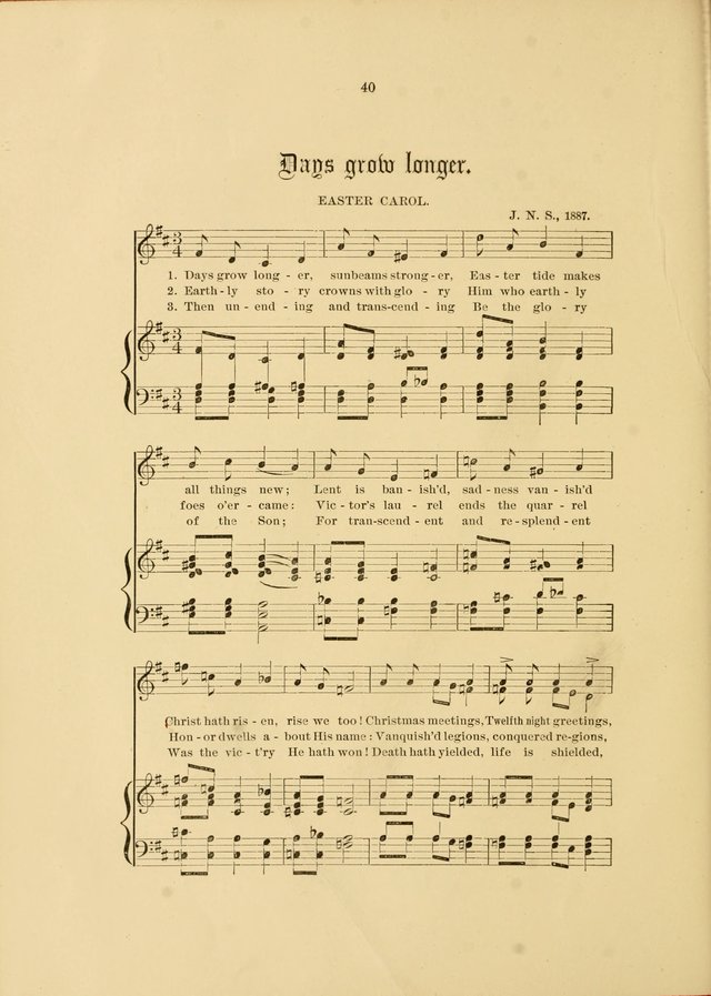 Hymns and Carols Set to Music page 40