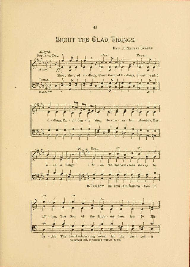 Hymns and Carols Set to Music page 45