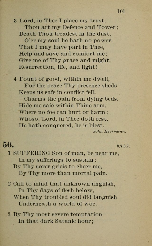 Hymnal: for churches and Sunday-schools of the Augustana Synod page 101