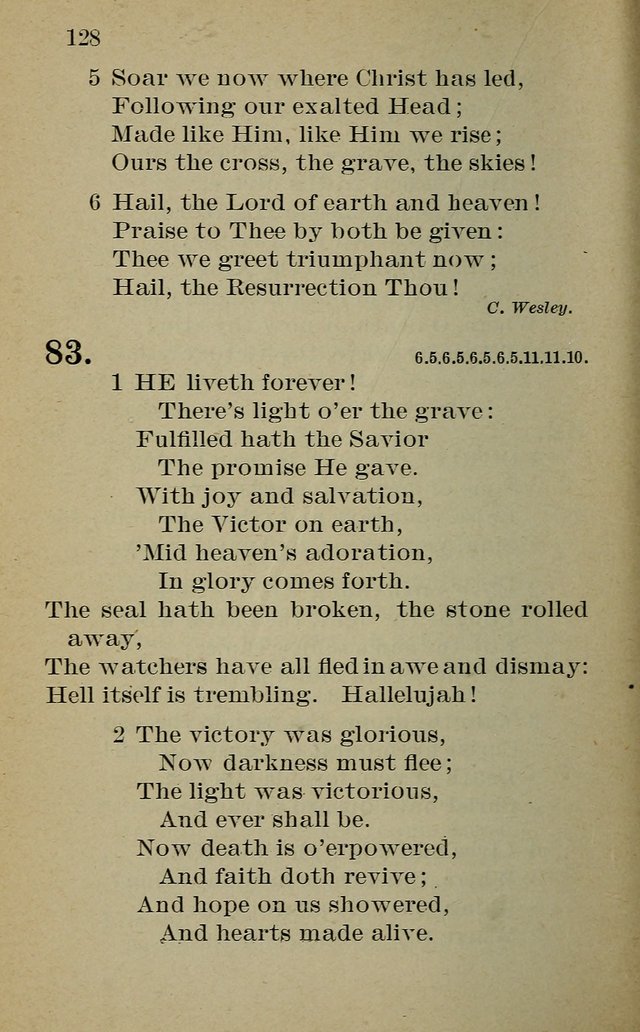 Hymnal: for churches and Sunday-schools of the Augustana Synod page 128