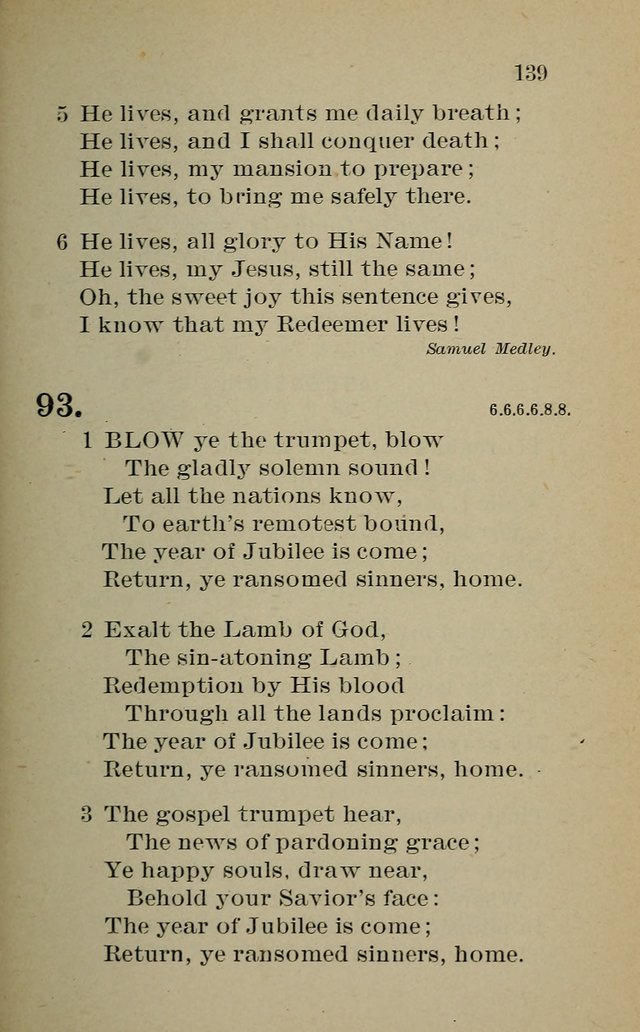 Hymnal: for churches and Sunday-schools of the Augustana Synod page 139