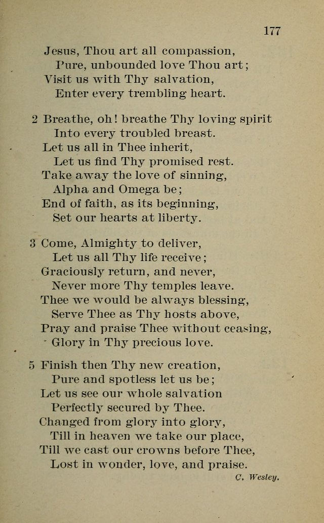 Hymnal: for churches and Sunday-schools of the Augustana Synod page 177