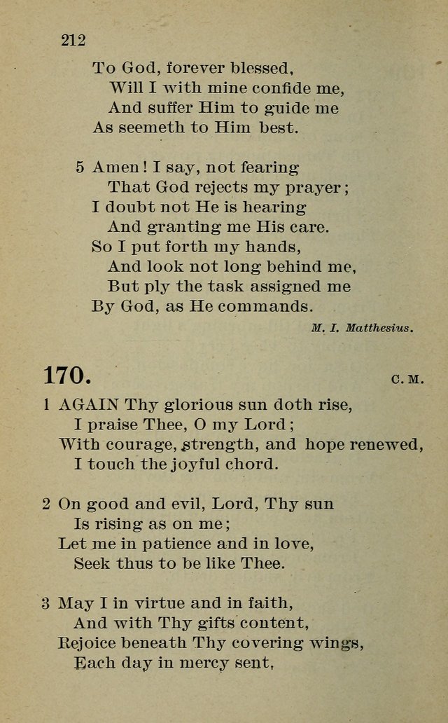 Hymnal: for churches and Sunday-schools of the Augustana Synod page 212