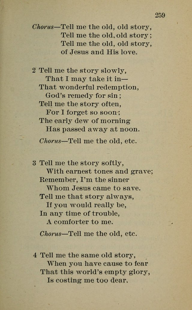 Hymnal: for churches and Sunday-schools of the Augustana Synod page 259