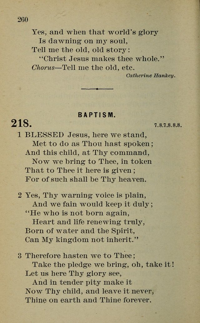 Hymnal: for churches and Sunday-schools of the Augustana Synod page 260