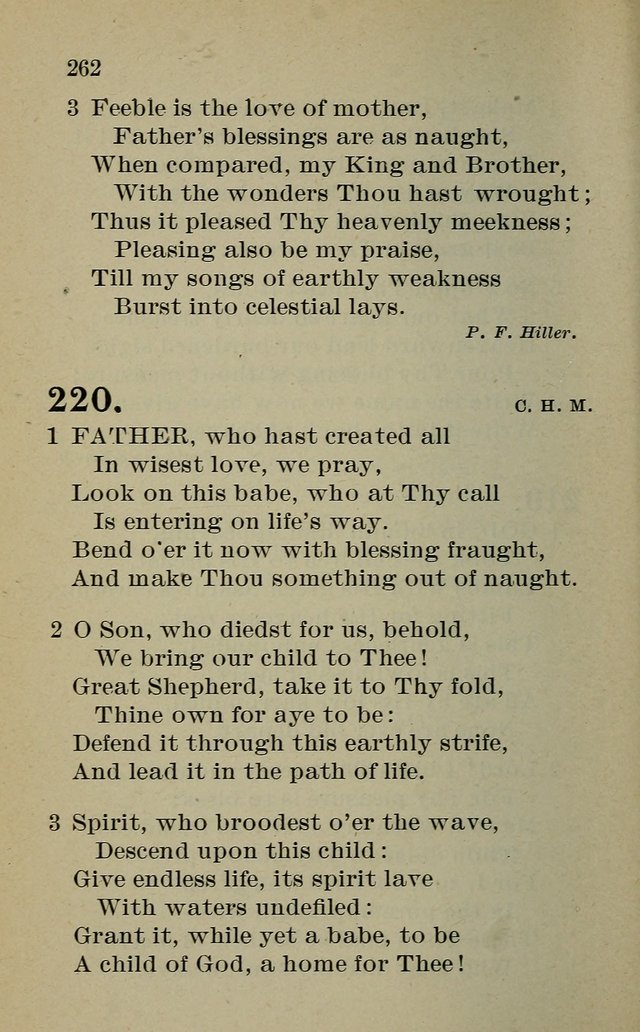 Hymnal: for churches and Sunday-schools of the Augustana Synod page 262