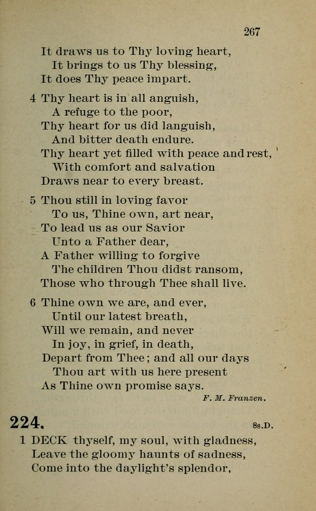 Hymnal: for churches and Sunday-schools of the Augustana Synod page 267