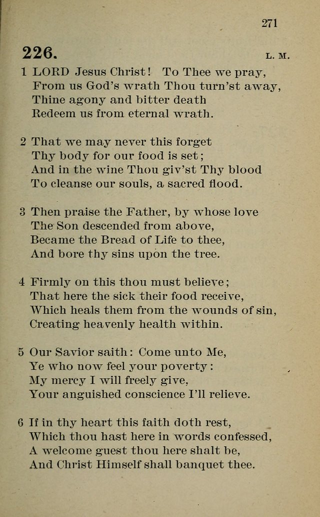 Hymnal: for churches and Sunday-schools of the Augustana Synod page 271