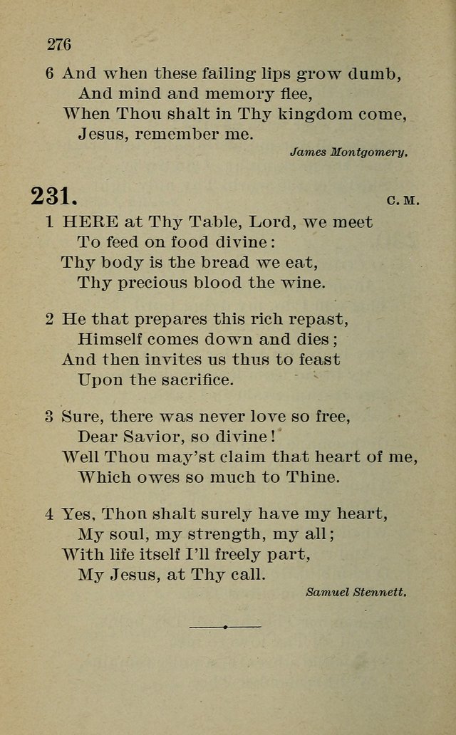 Hymnal: for churches and Sunday-schools of the Augustana Synod page 276