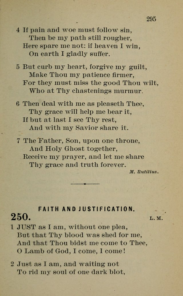 Hymnal: for churches and Sunday-schools of the Augustana Synod page 295