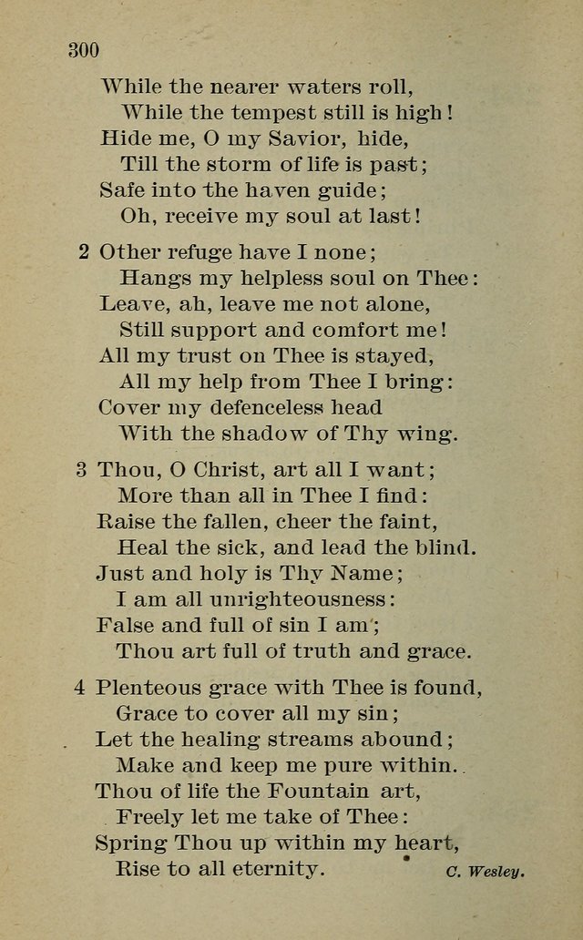 Hymnal: for churches and Sunday-schools of the Augustana Synod page 300