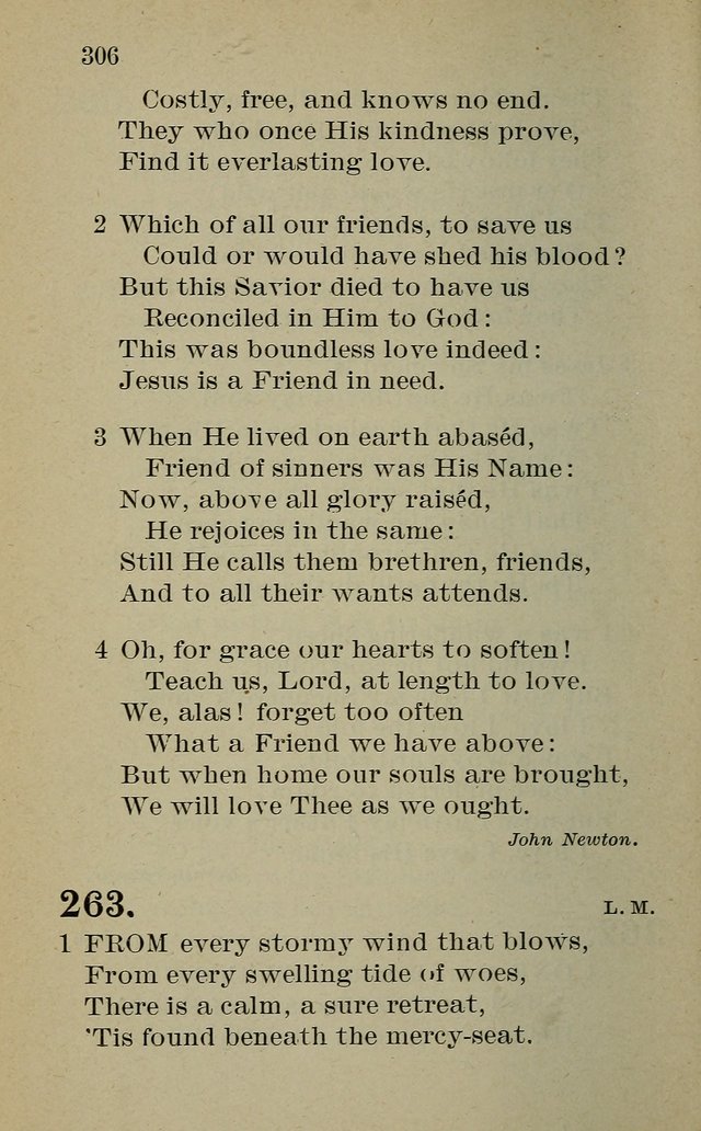 Hymnal: for churches and Sunday-schools of the Augustana Synod page 306