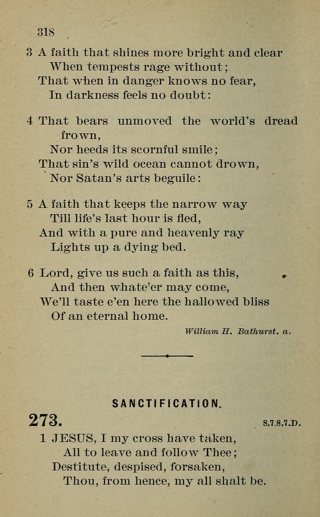 Hymnal: for churches and Sunday-schools of the Augustana Synod page 318