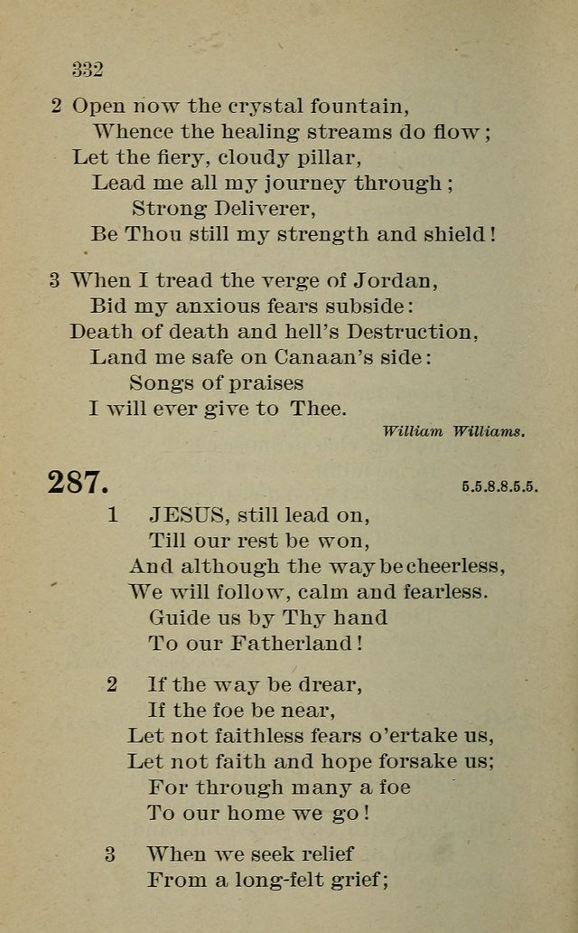 Hymnal: for churches and Sunday-schools of the Augustana Synod page 332