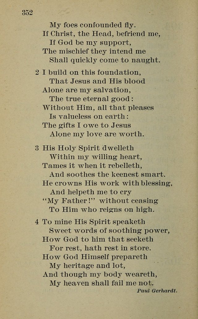 Hymnal: for churches and Sunday-schools of the Augustana Synod page 352