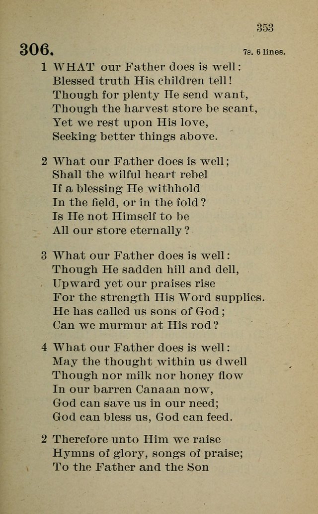 Hymnal: for churches and Sunday-schools of the Augustana Synod page 353