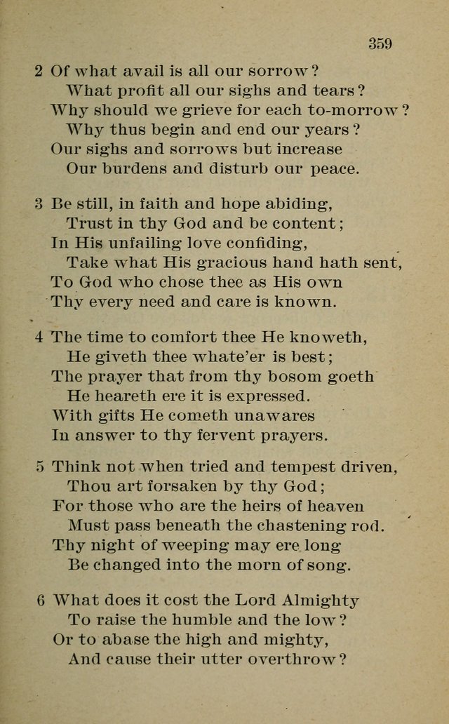 Hymnal: for churches and Sunday-schools of the Augustana Synod page 359