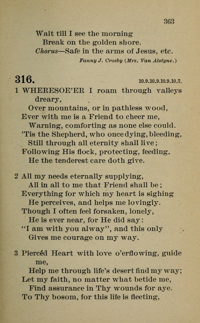 Hymnal: for churches and Sunday-schools of the Augustana Synod page 363