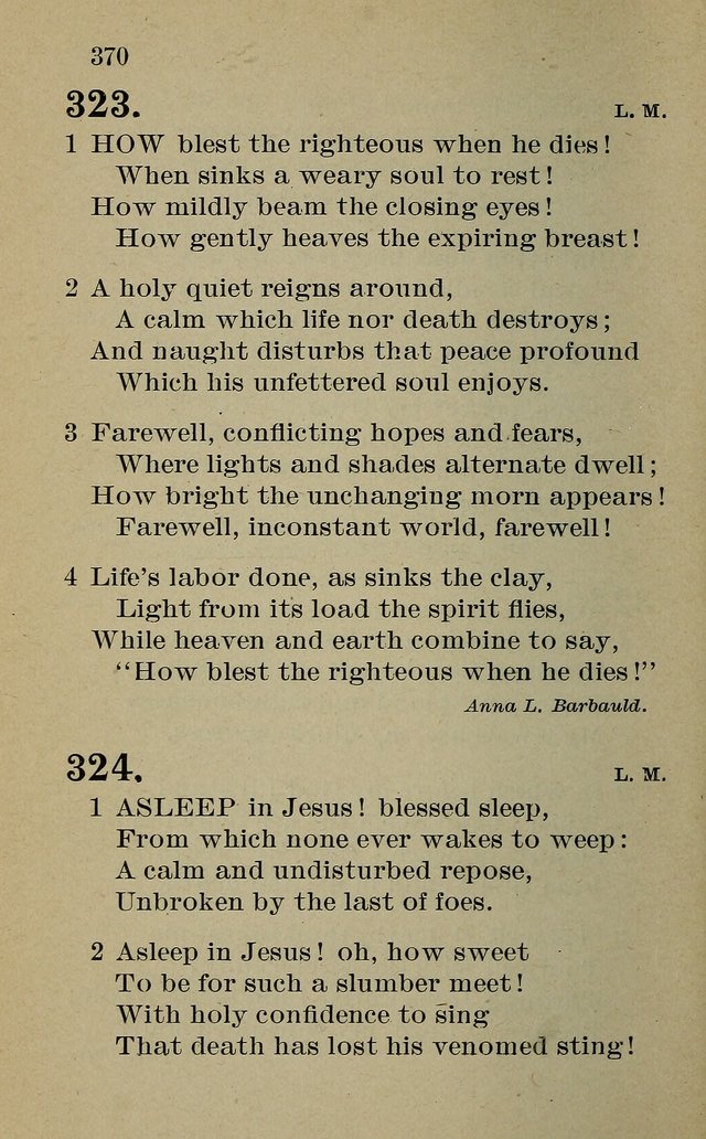 Hymnal: for churches and Sunday-schools of the Augustana Synod page 370