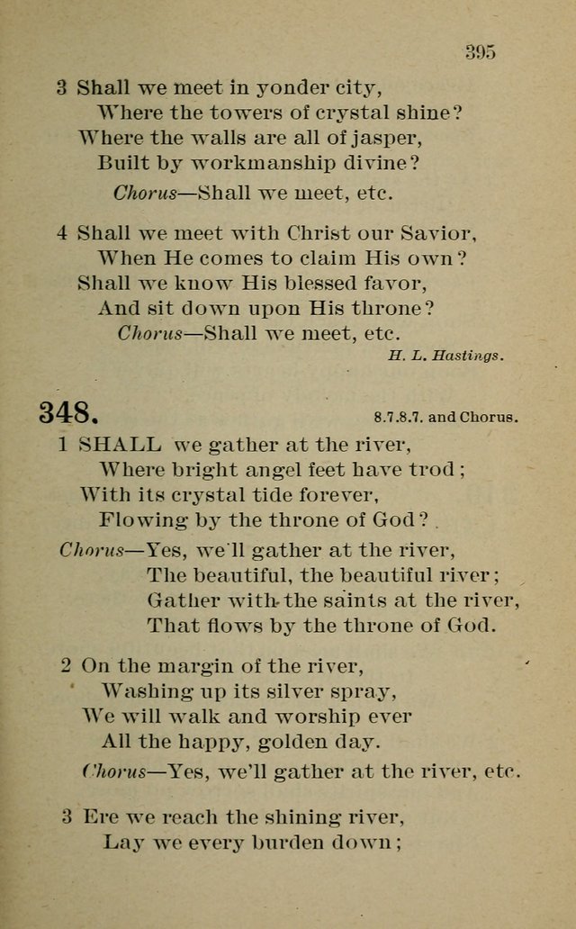 Hymnal: for churches and Sunday-schools of the Augustana Synod page 395