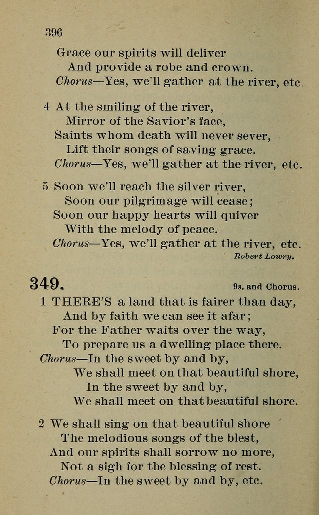 Hymnal: for churches and Sunday-schools of the Augustana Synod page 396