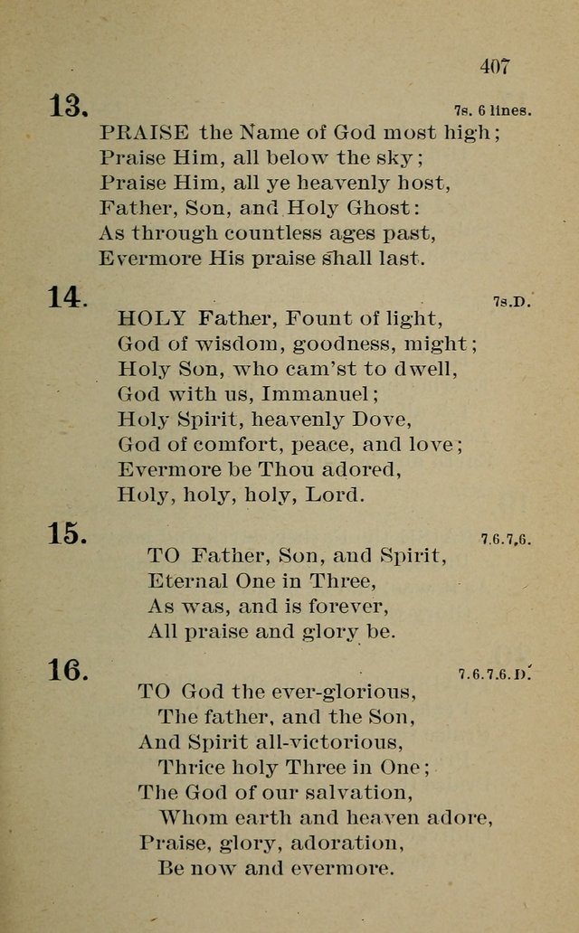 Hymnal: for churches and Sunday-schools of the Augustana Synod page 407