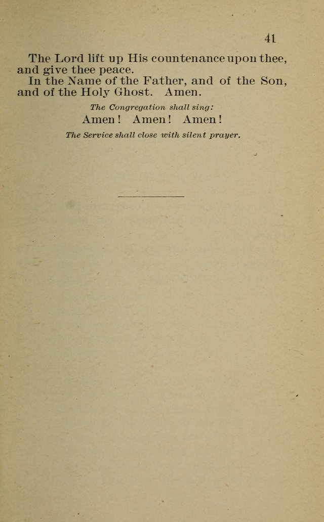 Hymnal: for churches and Sunday-schools of the Augustana Synod page 41